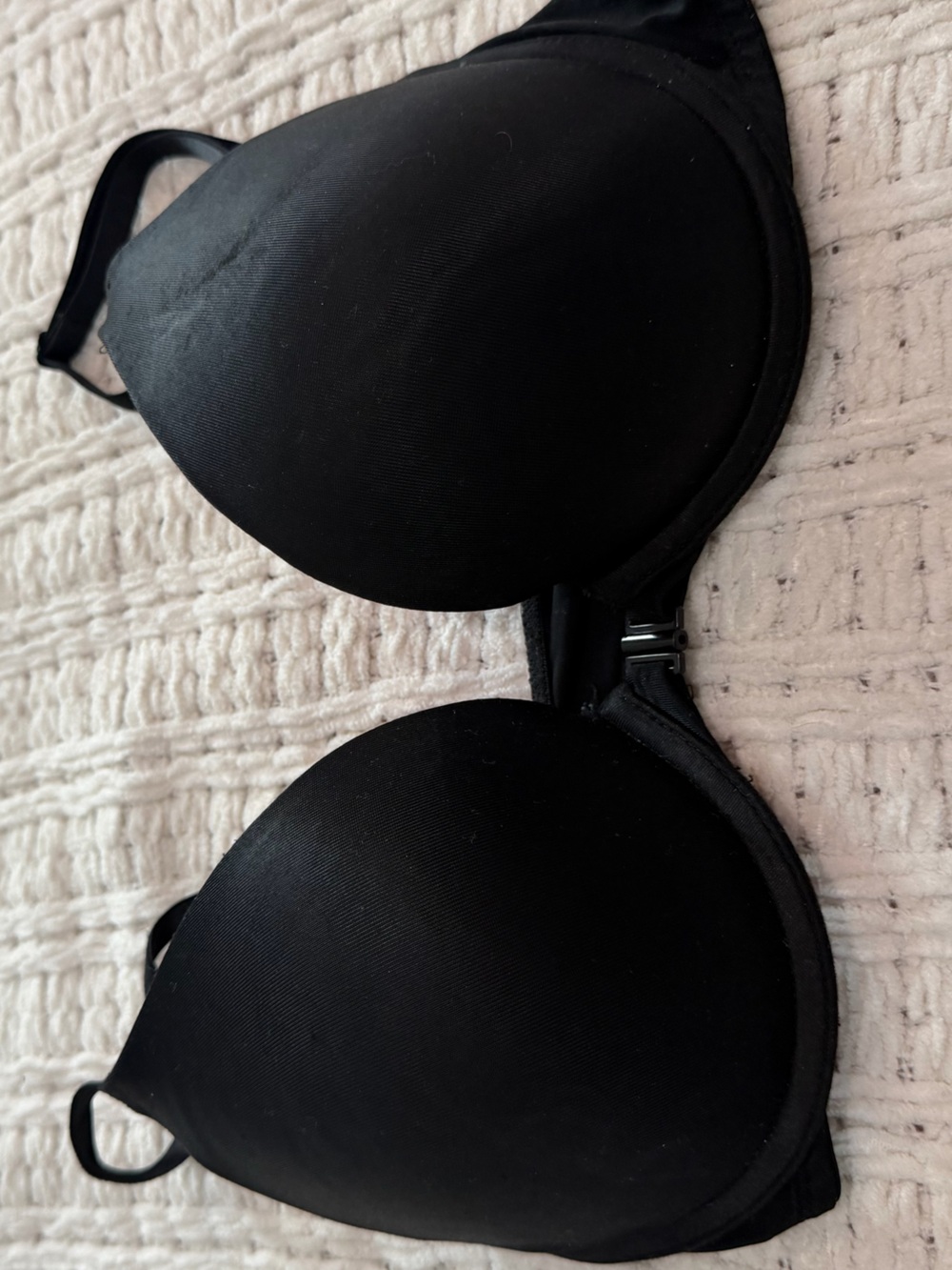 PINK Victoria's Secret Black T-Shirt Push-Up Bra